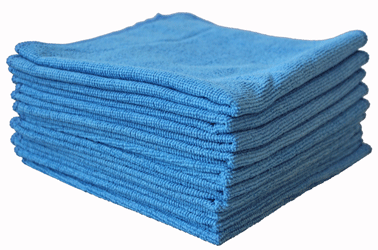 CHIFFON MICROFIBRES 40x40CM - BLEU - 10 PIECES