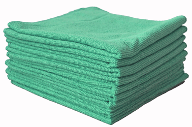 MICROVEZELDOEK 40x40CM - GROEN - 10 STUKS