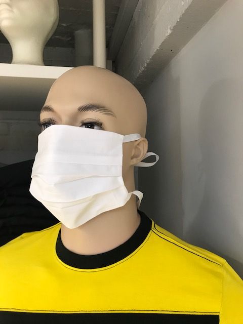 TEXTIELMASK CFR. FOD GEZONDHEID MET SLIT EN BANDEN (100st) 