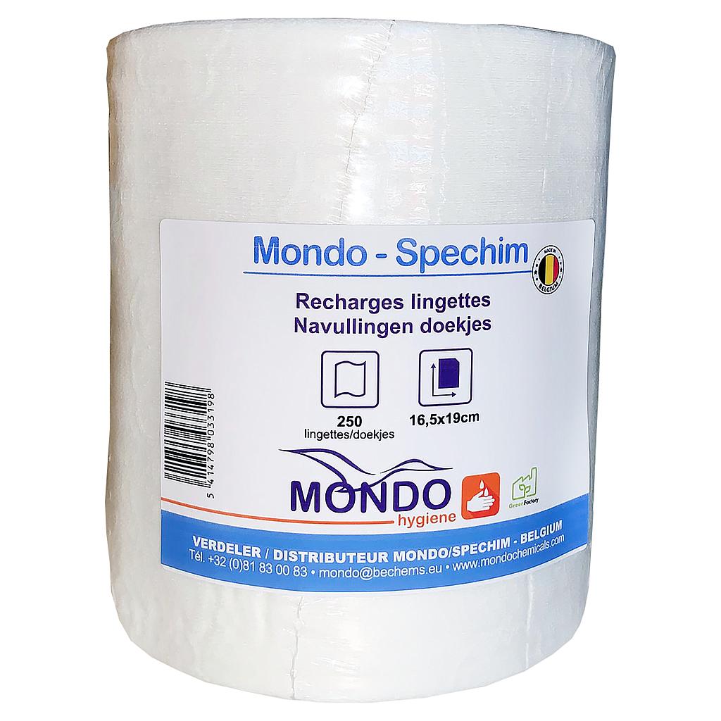 RECHARGES LINGETTES (250 feuilles)/boîte de 12 pcs 