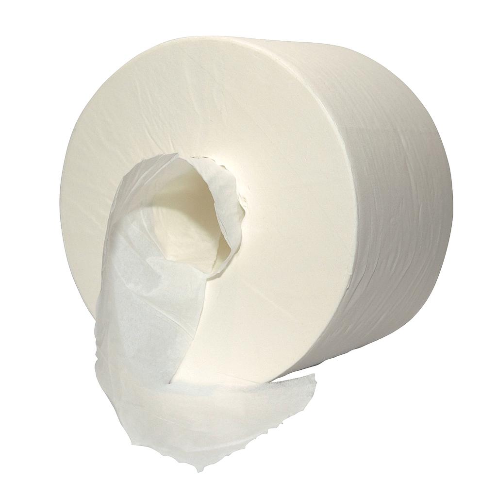 MTS - 6 ROULEAUX PAPIER TOILETTE JUMBO CORELESS-ONE 2 PLIS BLANC 200MX13,4CM - 909 FEUILLETS