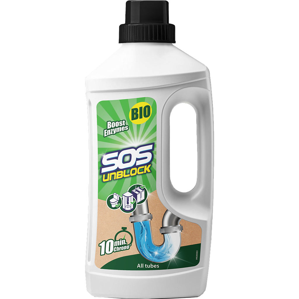 SOS UNBLOCK - Déboucheur bio 900 ml