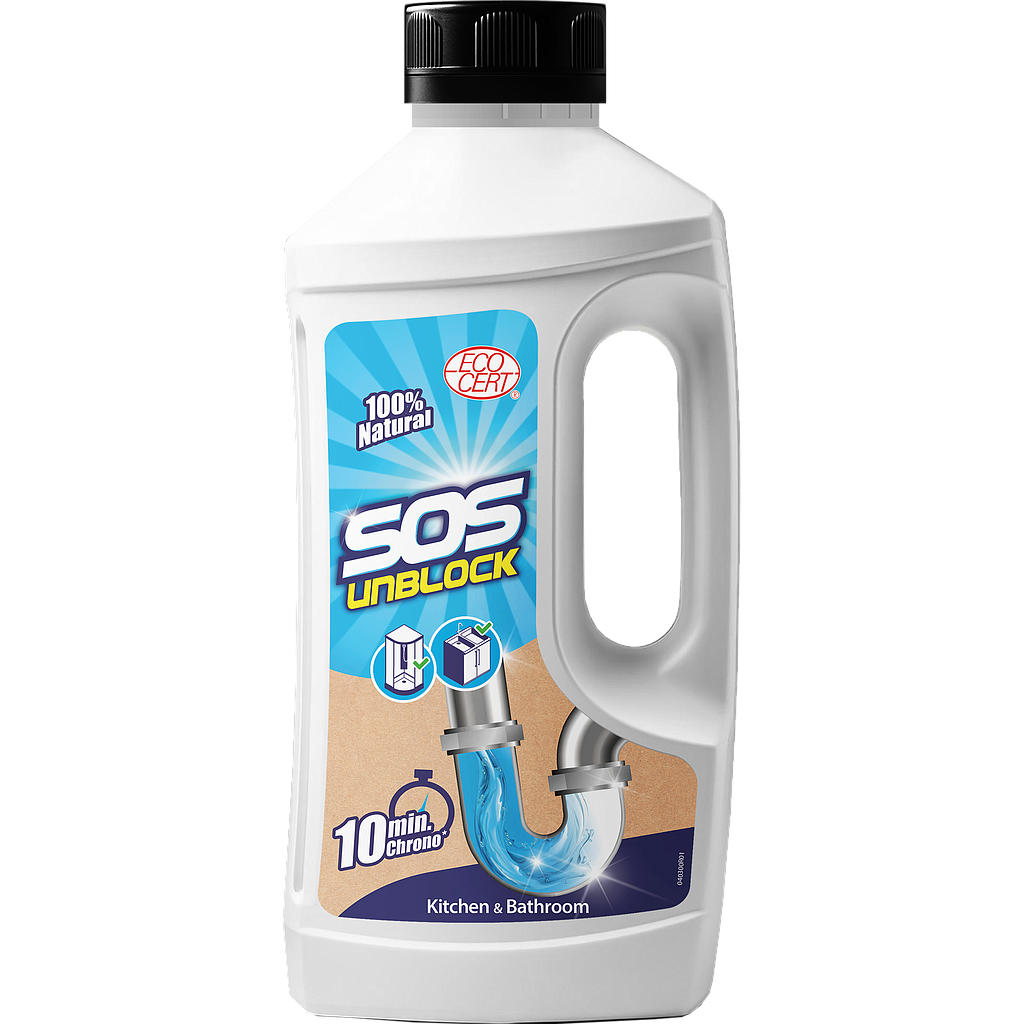 SOS UNBLOCK - Déboucheur natural ECOCERT 900 ml