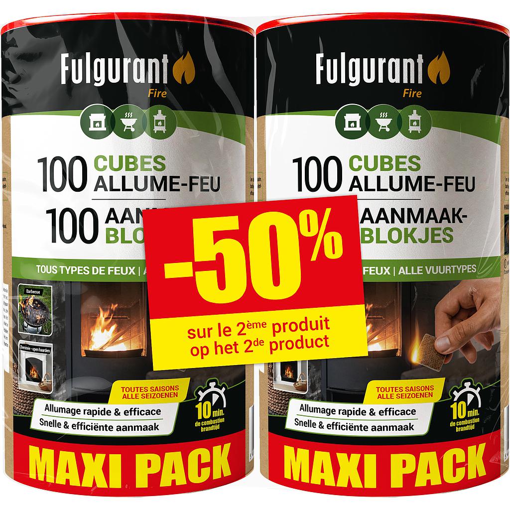 DUO PACK -50% - Fulgurant 100 cubes d'allumage