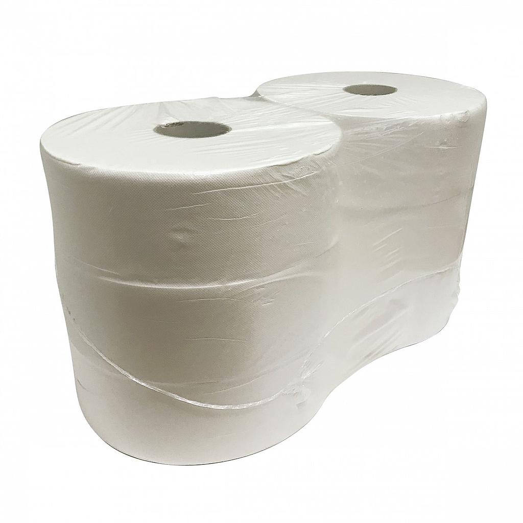 MTS - Papier Toilette Euro Maxi Jumbo, recycled Blanc - 2 plis - 350m x 9cm - 6 pièces