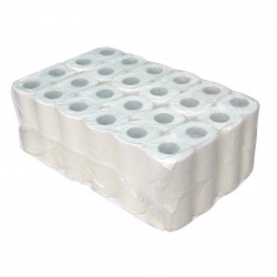 MTS - 12x4 rouleaux papier toilette - Blanc 100% pure pulp - 2plis - 23Mx9.8cm - 200 Feuilles