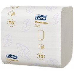 Tork Papier Toilette plié Doux 2 plis Blanc T3 Premium 30x252 feuilles