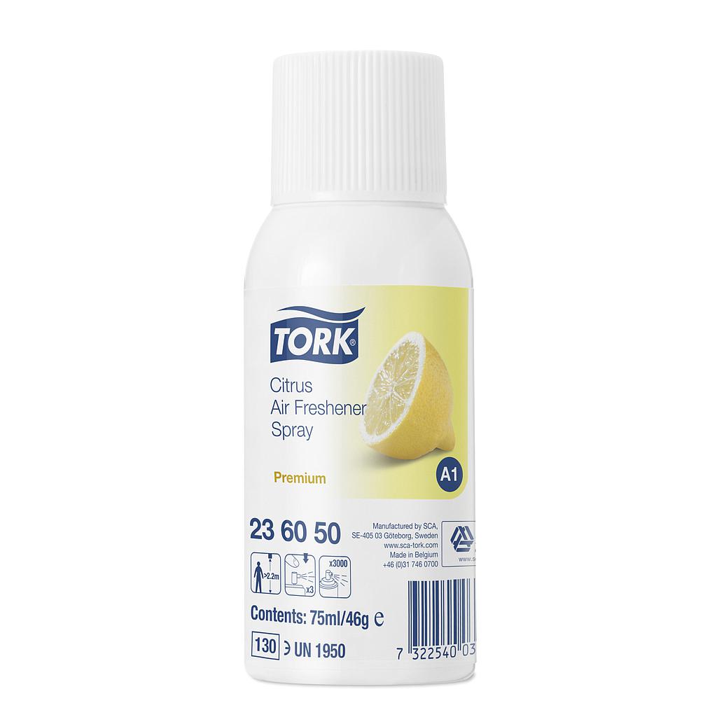 Tork Aérosol Désodorisant Citron A1 Premium 12 x 75 ml