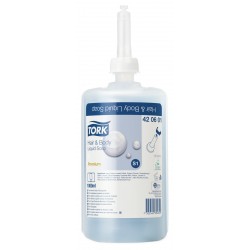 Tork Savon Liquide Corps et Cheveux S1 Premium 6x1L