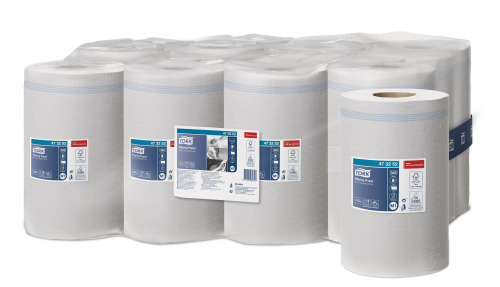 Tork Wiping  Rouleau a Dévidage Central Mini Chiffon D'Essuyage 1 pli M2 1 x 12